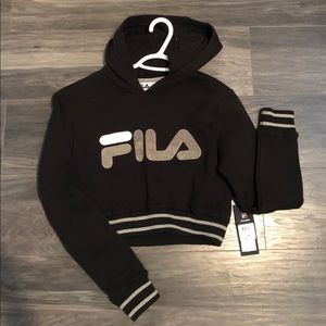 Fila cropped hoodie